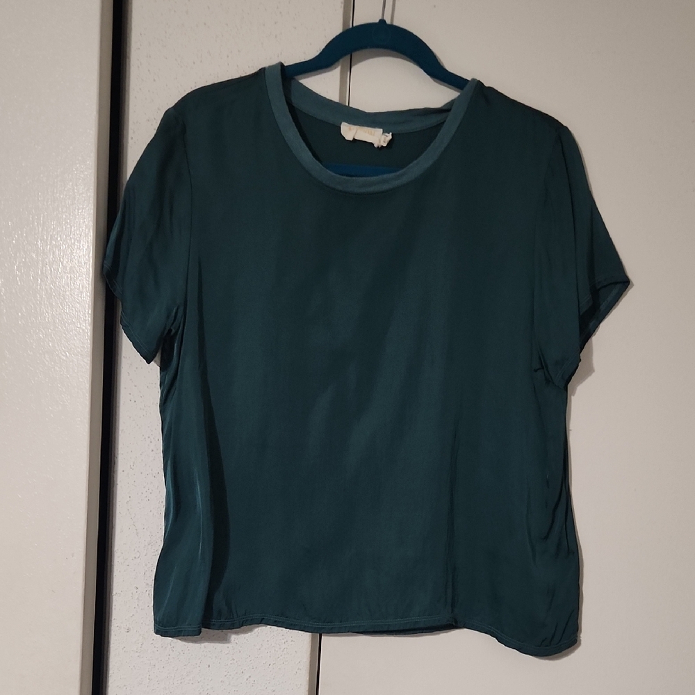 Nation LTD Teal Short Sleeve Top